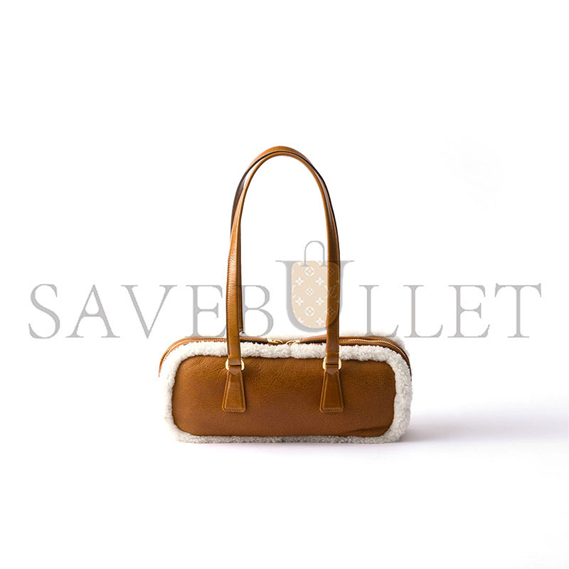 PRADA MEDIUM SHEARLING TWO-HANDLE BAG 1BB124 (27*12*6cm)